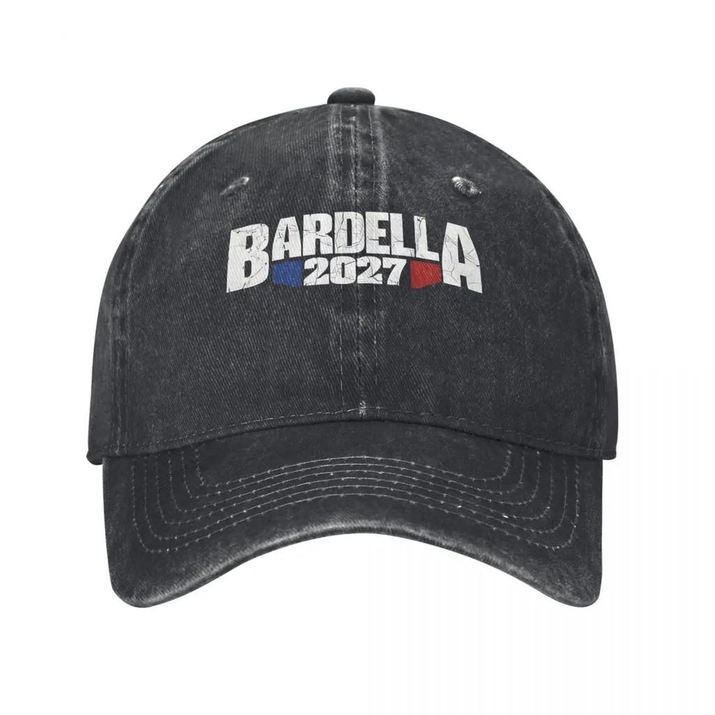 Bardella 2027 Retro French Text Denim Hat Outdoor Adventures Caps Men Baseball Cap For Men