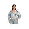 X Jacquemus Collaboration Sweat-Wicking Waterproof Comfortable Casual Sports Jacket Women Jacket Particle-Grey White FV5690-073