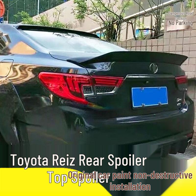 ABS Ducktail Spoiler for Toyota Reiz (2005-2017), tailored fit, no drilling needed.