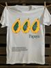 Retro Papaya Fruit Print Tshirt