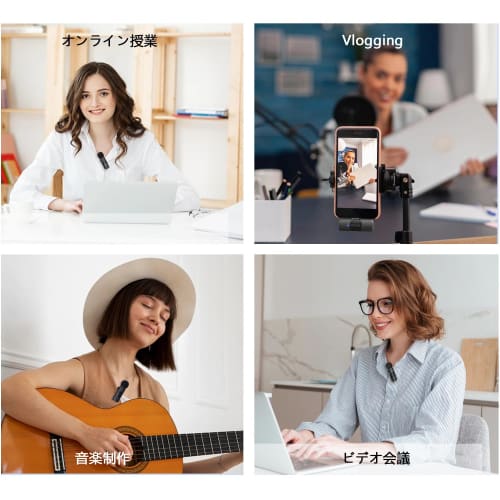 Boya BY-V1 2.4GHz Wireless Lapel Microphone, 360 Omnidirectional, Rechargeable, Lightweight (9.5g), Compact, Auto-Pairing, 50m Stable Reception, 9 Ho