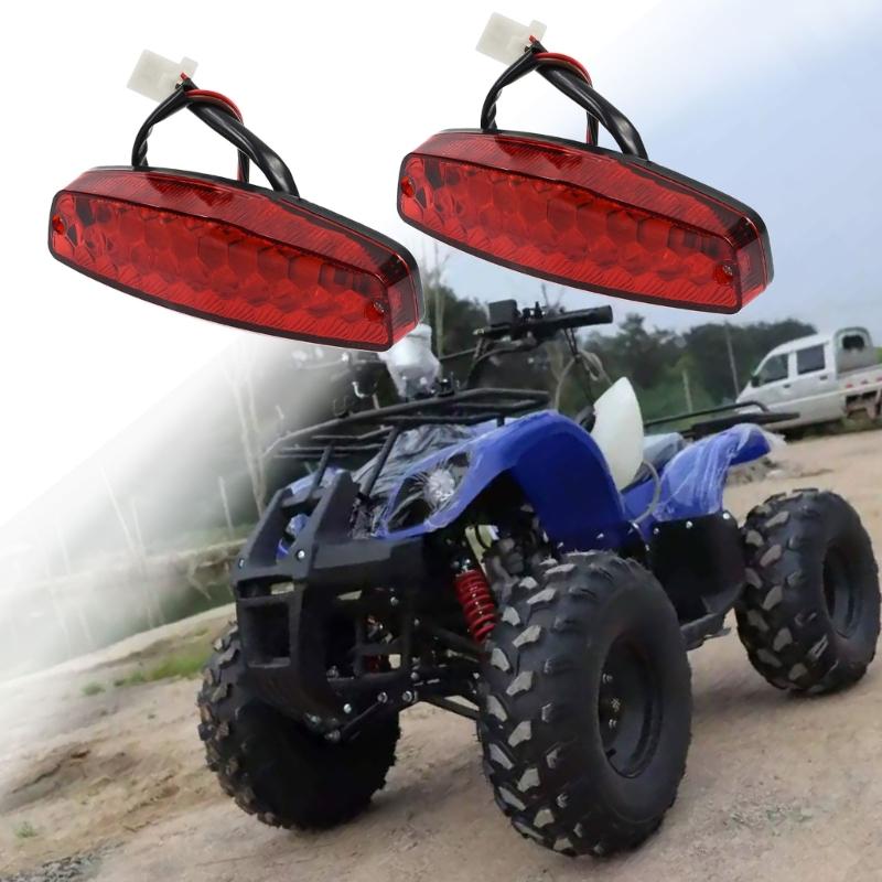 2pcs LED Tail Light Brake Lamp Plastic Tail Light Efficient LED Tail Light Universal Motorcycle Light set for Scooter