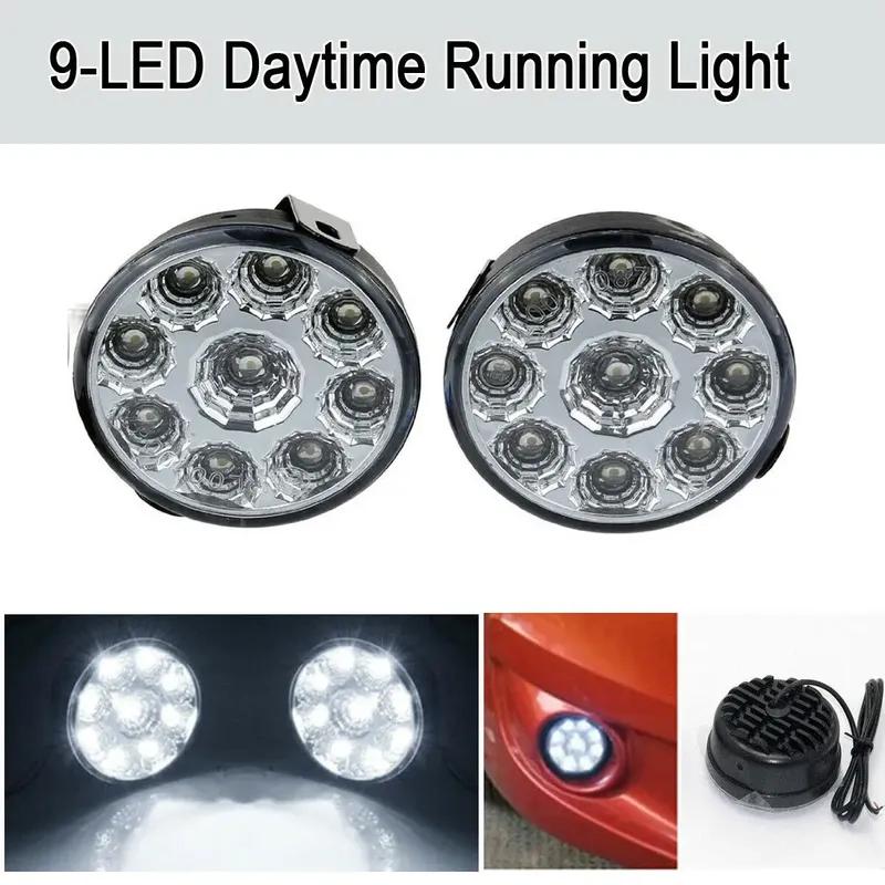 

Tool LED Car Light Adjustable LED Light Attachment DRL Round Fog Day Driving Lamp Bright Daytime Running Light