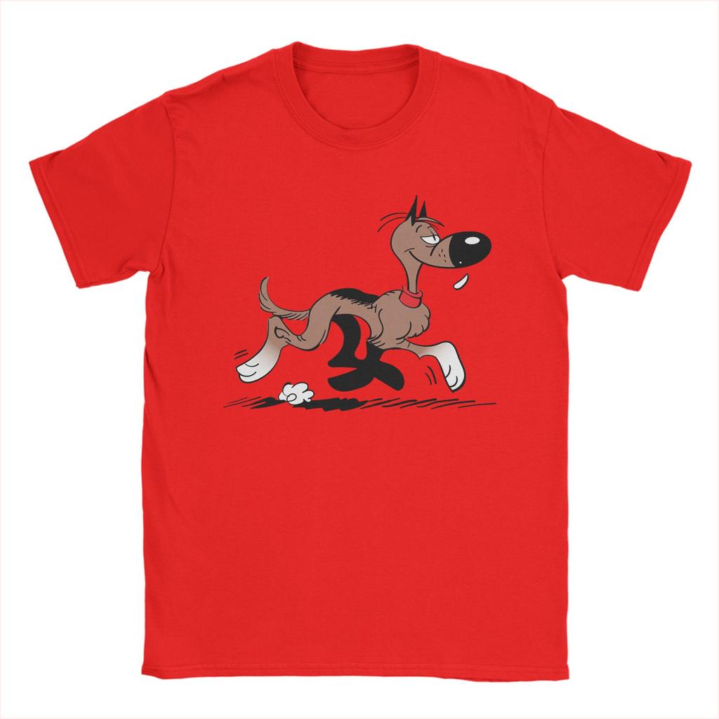 Mens Rantanplan Lucky Luke T Shirt Cartoon 100 Cotton Clothes Fashion Short Sleeve Round Neck Tee Shirt Plus Size TShirts