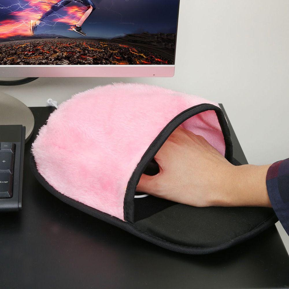 Thickened Hand Warmer Pad USB Heating Warm Mouse Cover New USB Heated Mouse Pad  Winter