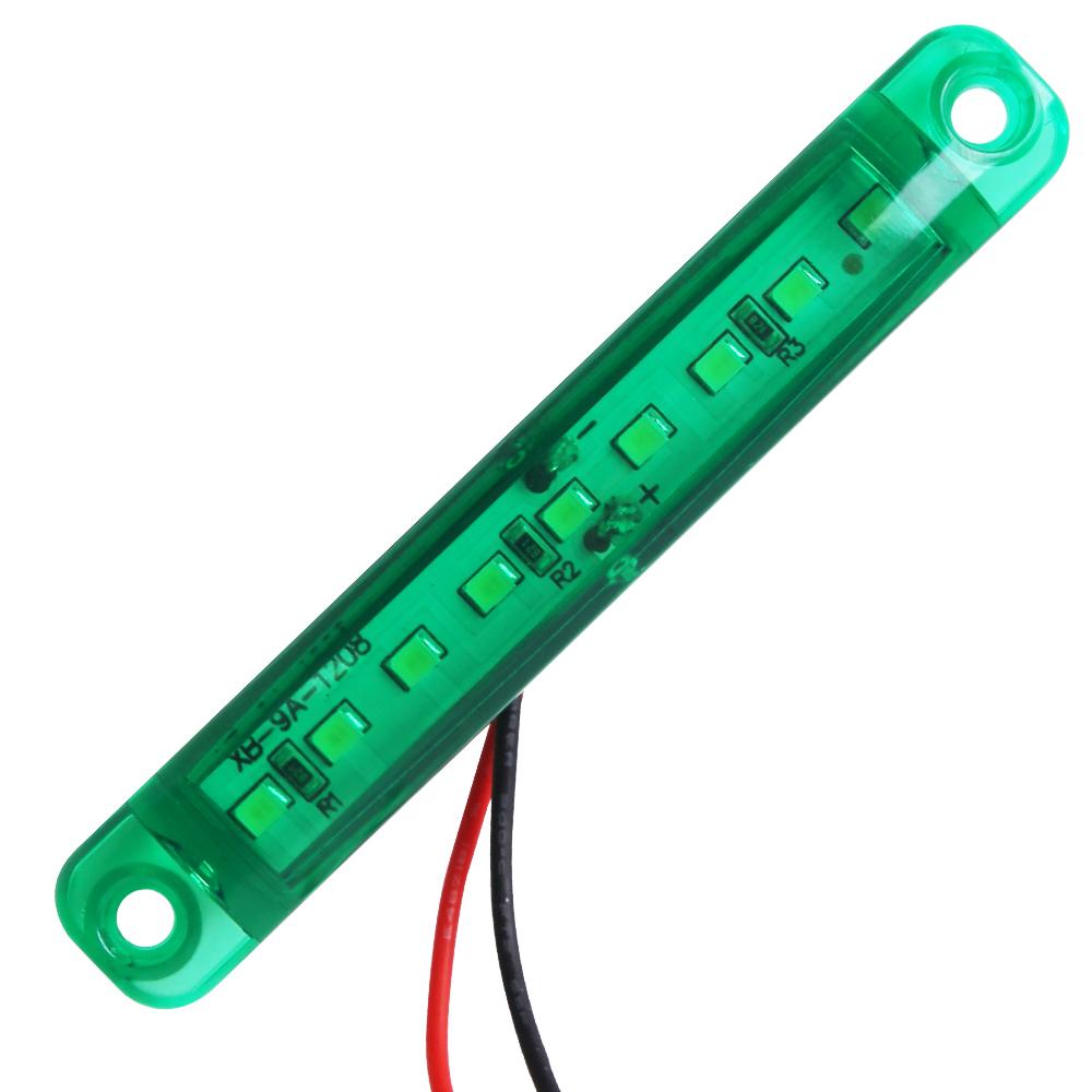 9LED Samochód Ciężarówka Boczne Światło Ostrzegawcze Wodoodporna Lampa Ostrzegawcza Sygnałowa Lampy Obrysowe Przyczepy Ciężarówki Nocny Wskaźnik Bezpieczeństwa Światła Ostrzegawcze