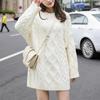 Korean Lazy Style Knit Cardigan for Women - Spring/Autumn 2025 Long Sleeve Loose Fashion with Big Buttons