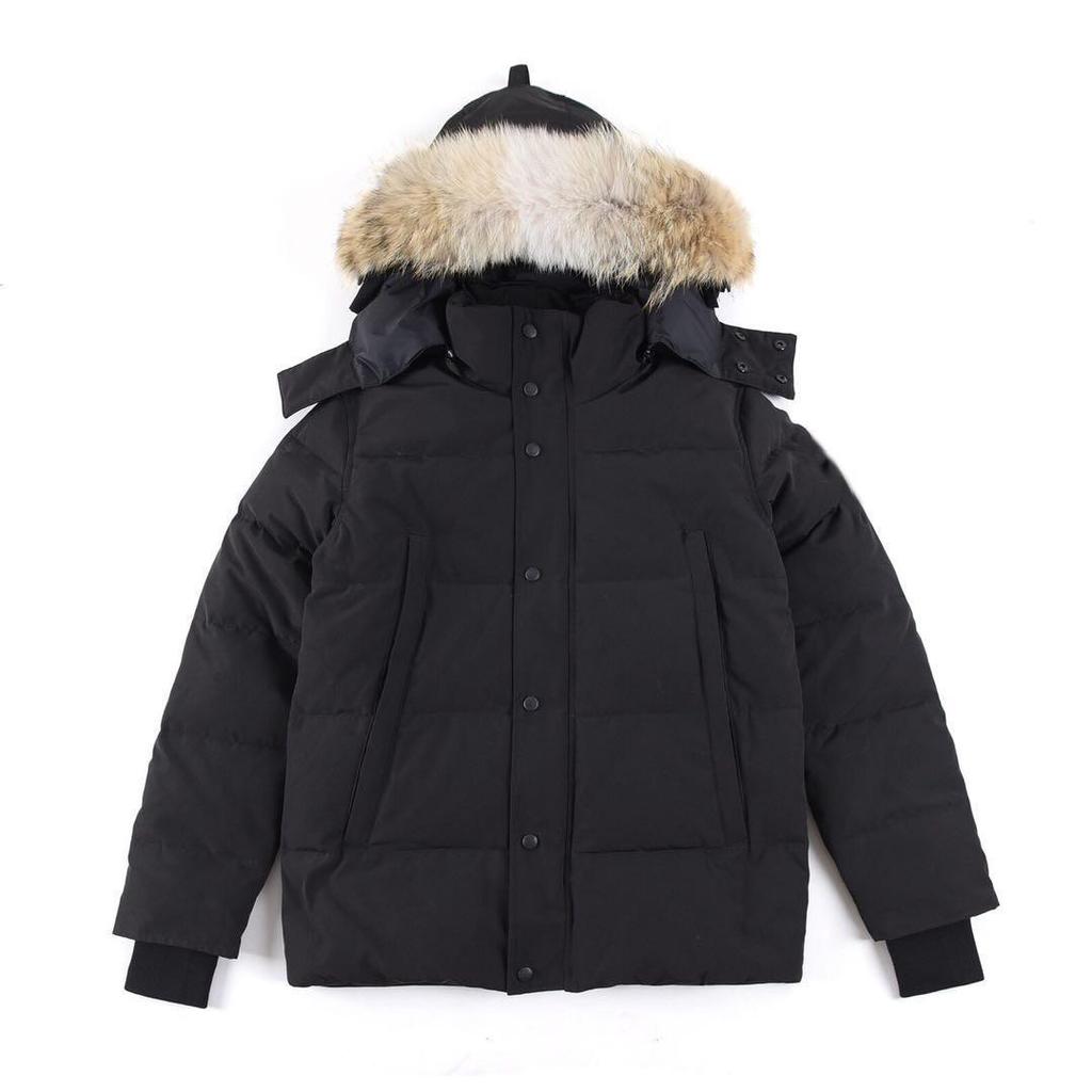 Men's Parka with Wolf Fur Collar - 29 Styles of Canadian Wyndhaw Goose Down Jacket