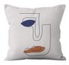 Office Living Room Home Pillowcase Abstract Line Decorative Pillowcase Car Ornaments