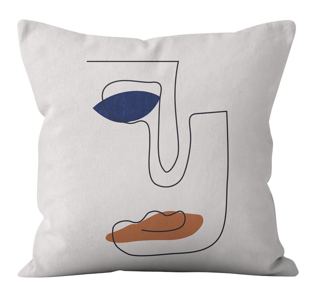 Office Living Room Home Pillowcase Abstract Line Decorative Pillowcase Car Ornaments