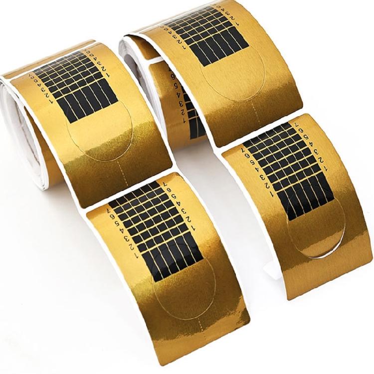 Stable Nail Extension Applicator Clear Rectangular Tool Coated Paper Material For Professional Salon Precisions