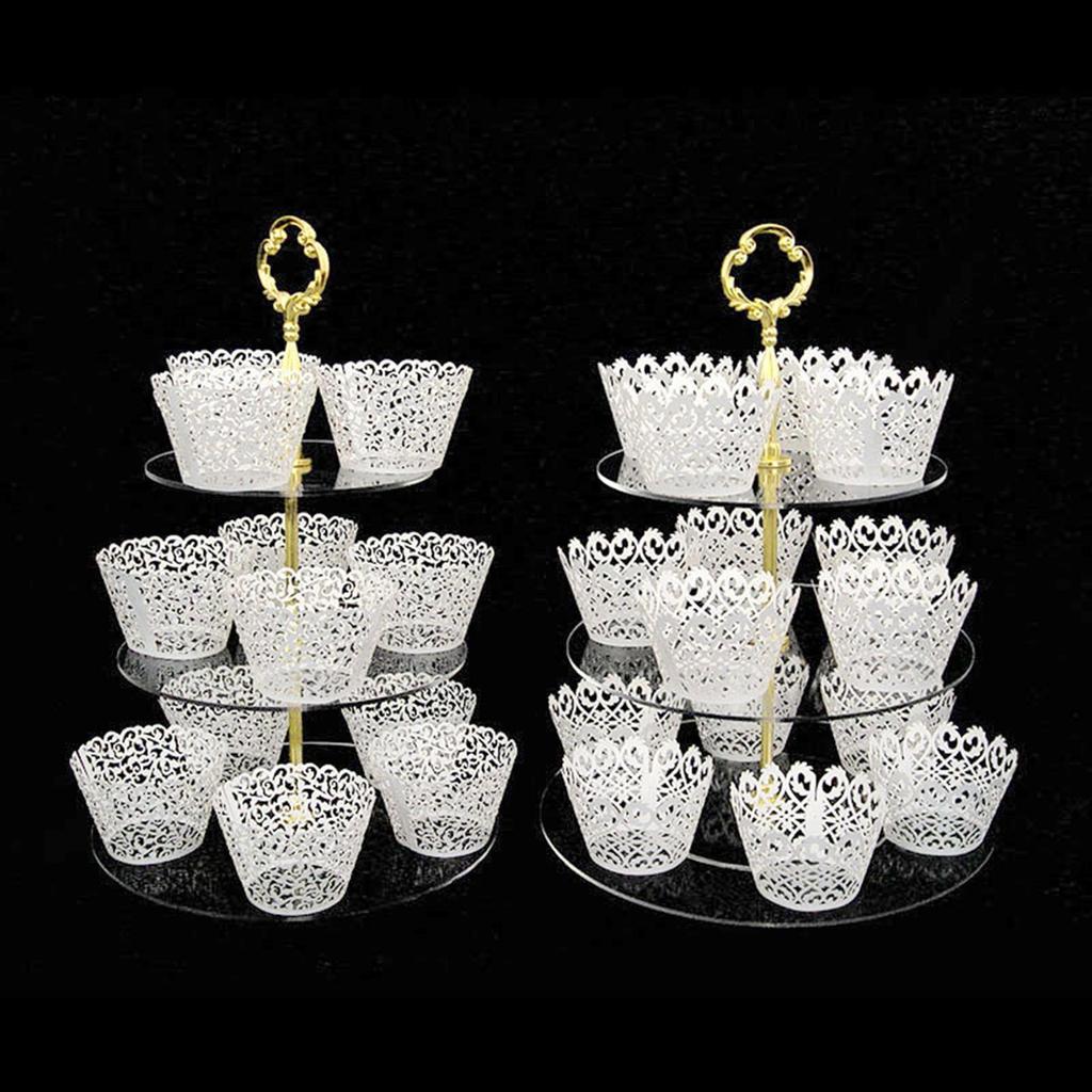 Cupcake Stand Dessert Display Serving Platter Fruit Plate Decorative Tray for