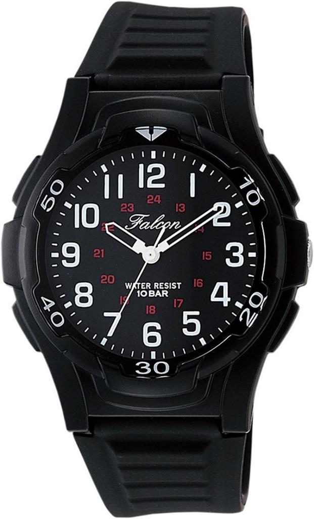 Citizen Falcon Analog 10 ATM Water Black Q&Q VP84-854 Men's Watch, Resistant,