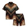 Men's Casual Lightweight Breathable Short-Sleeve Shirt And Shorts Set