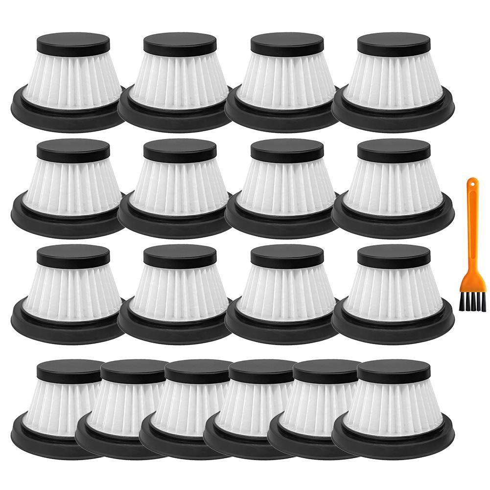 18Pack Replacement Washable HEPA Filters Compatible For Horsepower Duck Vacuum Cleaner With Cleaning Brush Spare Parts