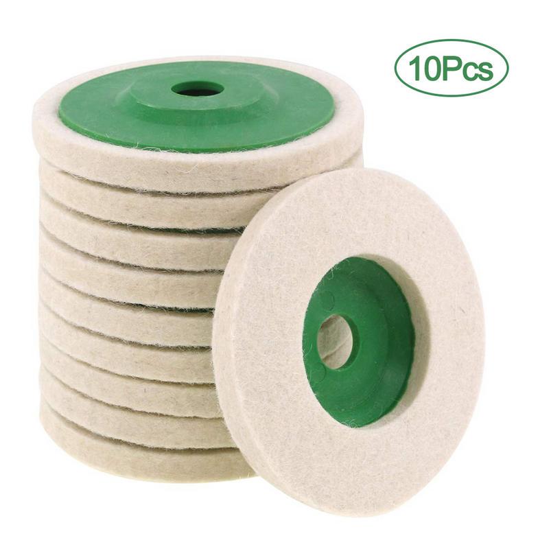 Green Fenteer Wool Polishing Wheel Buffing Pad 4 Inch 100mm Angle Grinder Wheel Felt Polishing Disc for Metal Marble Glass Ceramics 100x100mm Green Fenteer Wool Polishing Wheel Buffing Pad 4 Inch 100mm Angle Grinder Wheel Felt Polishing Disc for Metal Marble Glass Ceramics 100x100mm