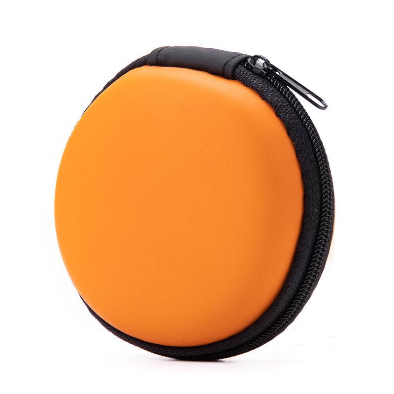 Round EVA Earphone Storage Case - Multifunctional Bluetooth Earbud Organizer