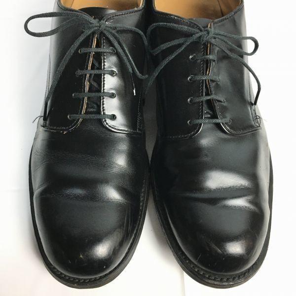 70s Vintage US NAVY Service Shoes D.J. LEAVENWORTH Black Size 10 (27.528.0cm) Men's Oxford Dress Shoes(USED)