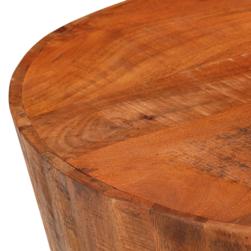 Vidaxl Coffee Table, Ø 52X30 Cm, Raw Solid Mango Wood