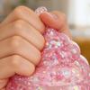 1/4Pcs Clear Cartoon Shit Toy with Glitter Stress Relief Slow Rising Simulated Shit Sensory Toy Soft Stress Ball Squeeze Fidget Toy Gag Gift