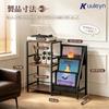 3-Tier Vinyl Record Storage Rack, Holds Approximately 200 Records
