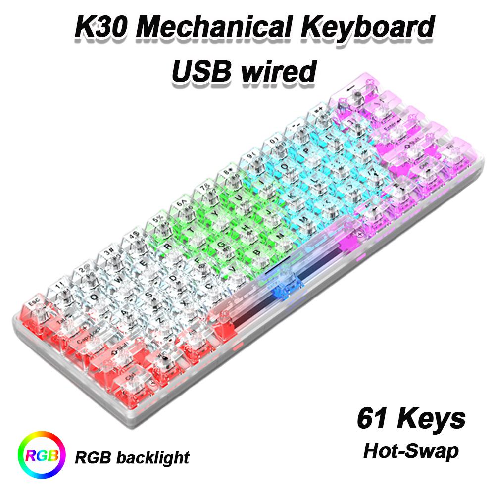 K96 Wireless 2.4G Gaming Mechanical Keyboard 100 Key Hotswap Bluetooth-compatible 5.0 Keyboard Double ISSI Silencing for Laptop
