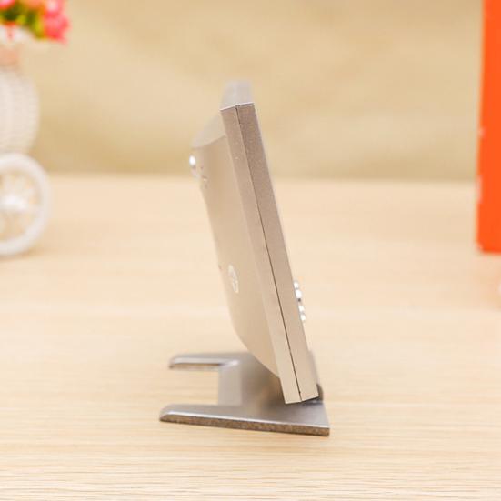 Sound Sensor Light Up LCD Digital Table Alarm Clock Calendar Temperature Display