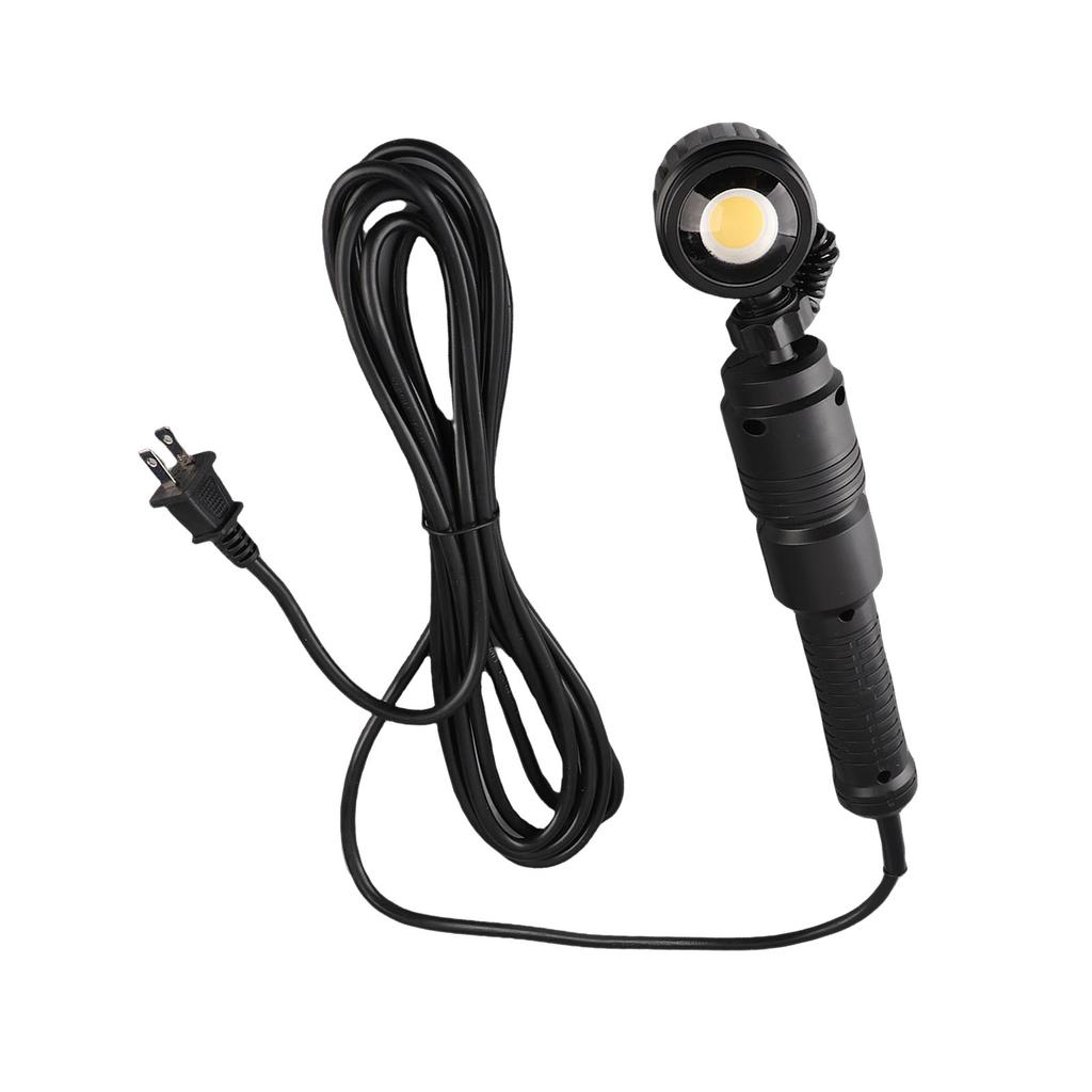 Plug in LED Work Light with 33FT Cable Magnetic Back 360 Degree Rotating Head Portable Lamp for Indoor Outdoor Use 60W