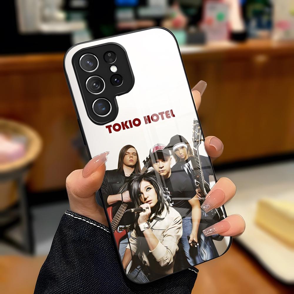 

T-Tokio Hotel Band Phone Case For Samsung A25 A13 A33 5G A54 A36 A35 A56 A52 A14 Shockproof Glass Cover Samsung A36