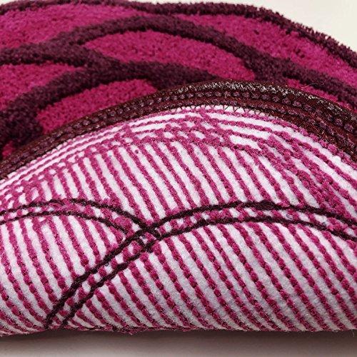 Senko S.D.S. Rose Toilet Mat, Elegant Purple, 95 x 60 cm, 18094