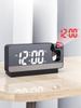 Digital Electronic Clock 180° Projector On Ceiling Digital Table Clocks LED Display Temperature Display for Bedroom Living Room