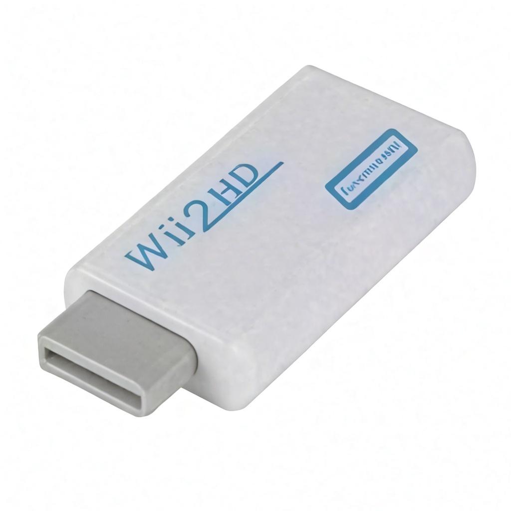 

Wii to HDMI Converter with 3.5mm Audio - Digital Adapter for HDTV/Monitor, 480p to 1080p/720P Compatible (Not for Wii Mini) білий