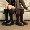 Women's High Over The Knee Boots Trendy Retro Fashion Winter Walking Snowmobile Boots Outdoor 2025 Botas De Invierno Para Mujer