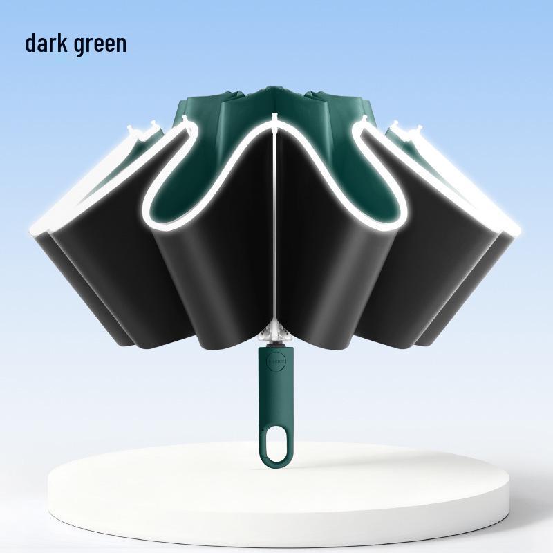 Sun & Rain 16-Rib Reverse Windproof UV Protection Umbrella