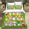 3D Printing Cartoon Lovely Hamtaro Bedding Set Duvet Cover Pillow Set Birthday Gift Children Quilt Cover Bedding Home Textiles