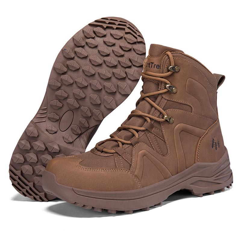 2026 Men's Plus Size Waterproof High-top Non-slip Tactical Hiking Boots