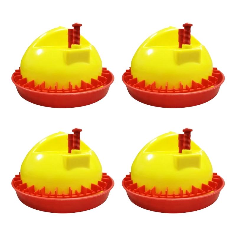 

4 divisions Plastic Poultry Water Provider With Automatic Supply Durable And Space Saving Design For Little Birds 1