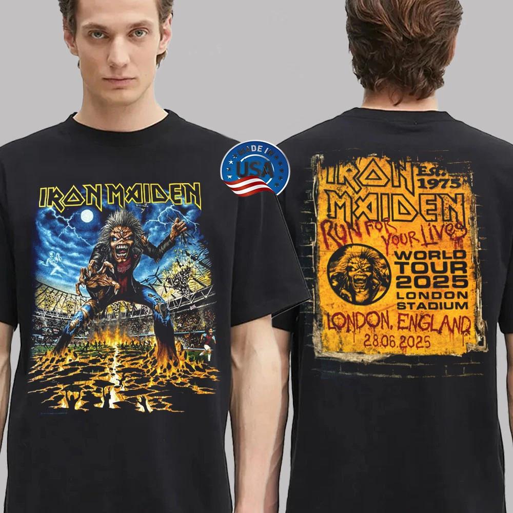 

Iron Maiden Run For Your Lives June 28th 2025 In London UK, At London Stadium 3XL