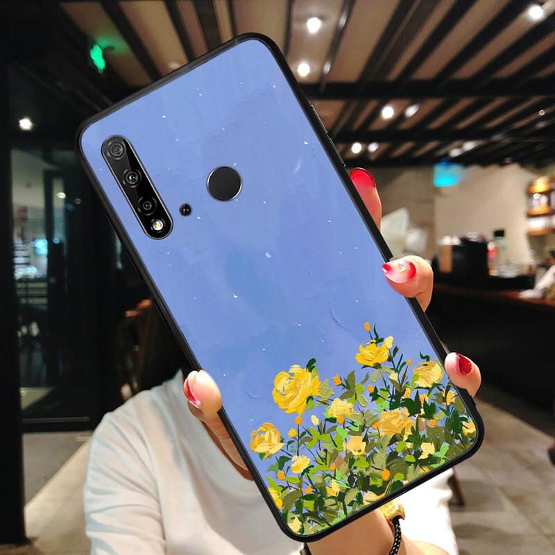 Hand Painted Flower Sceneary Phone Case For Huawei P50 Pro P30 P40 Lite P40Pro P20 Lite P10 Plus Mate 20 Pro Mate20 X