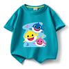 2024 Baby Shark Pure Cotton Short-Sleeve T-Shirt for Kids – Boys' and Girls' Summer Wear