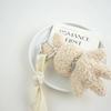 Silver Heart Plush Bag Pendant Bow Ribbon Rabbit Plush Doll Rabbit Doll Charm  Bag Decoration