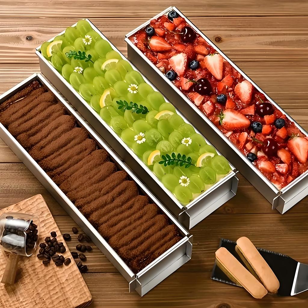 Non-Stick Aluminium Alloy Rectangular Bread Mold Mini Toast Cake Pan Baking Tray Loaf Kitchen Bakeware Cooking Tools