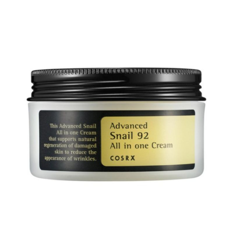 COSRX Advanced Snail 92 All In One Cream 100ml – Intensive Hydrating Korean Face Cream with Snail Mucin