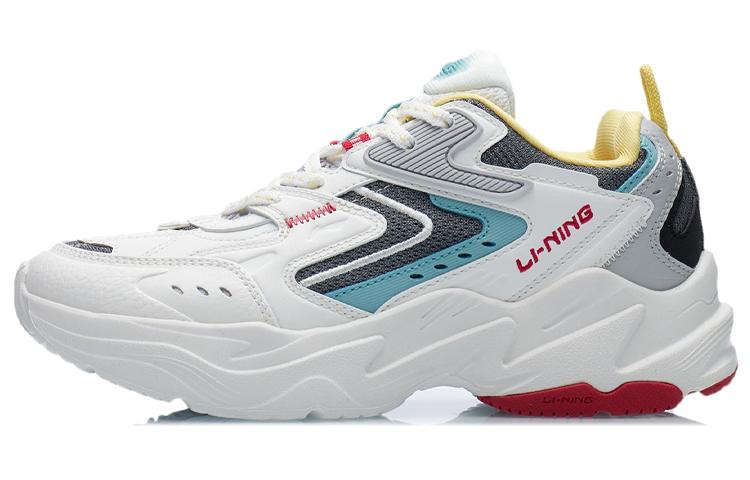 Li Ning Spacetime Classic Cushioning Low top Running Shoes Women's White Gray AGCR332-5