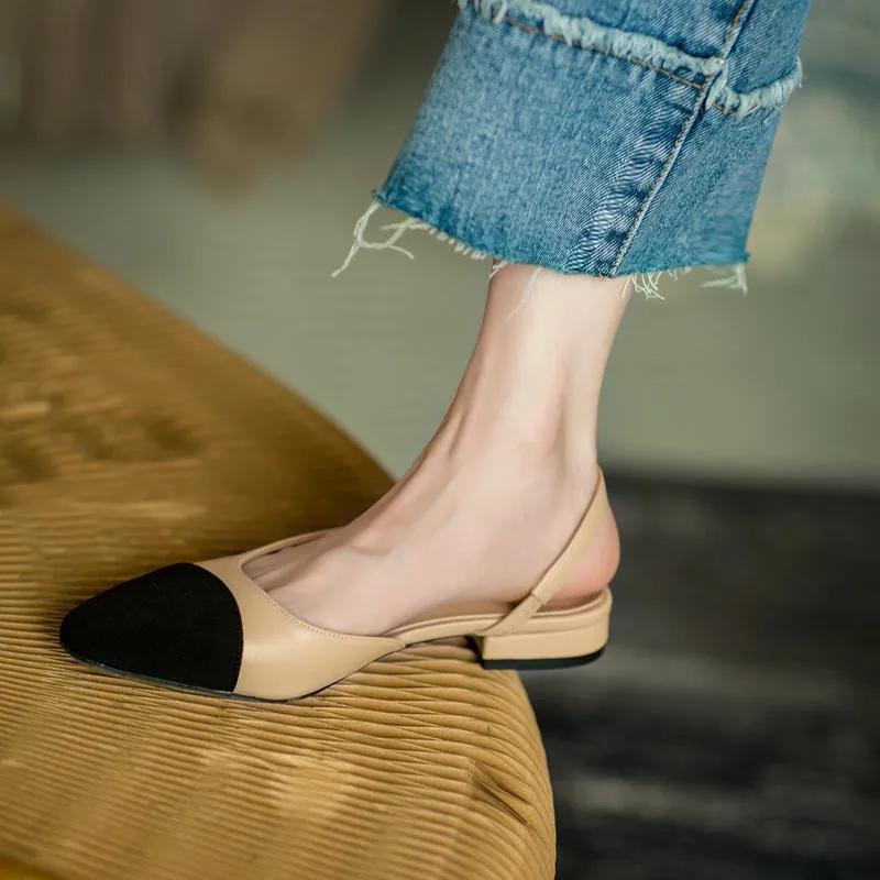 2025 All-match Flats Women‘s Sandals Non-Slip Soft Leisure Shoes Mixed Colors Comfort Low Heel Femme Thick Bottom Designer Shoes