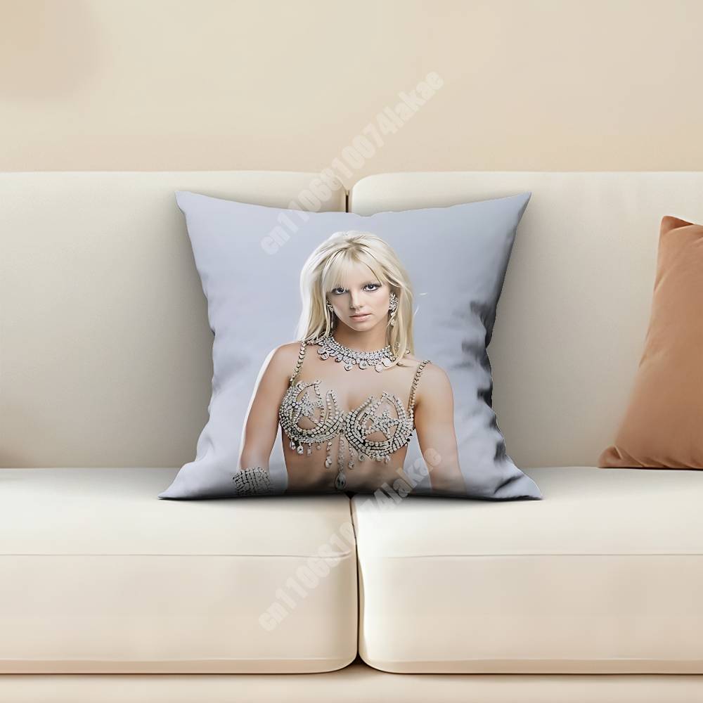 BBritney SSpears Pop Princess Pillow Cover Sofa Couch Cushion Case Home Living Room Decoration