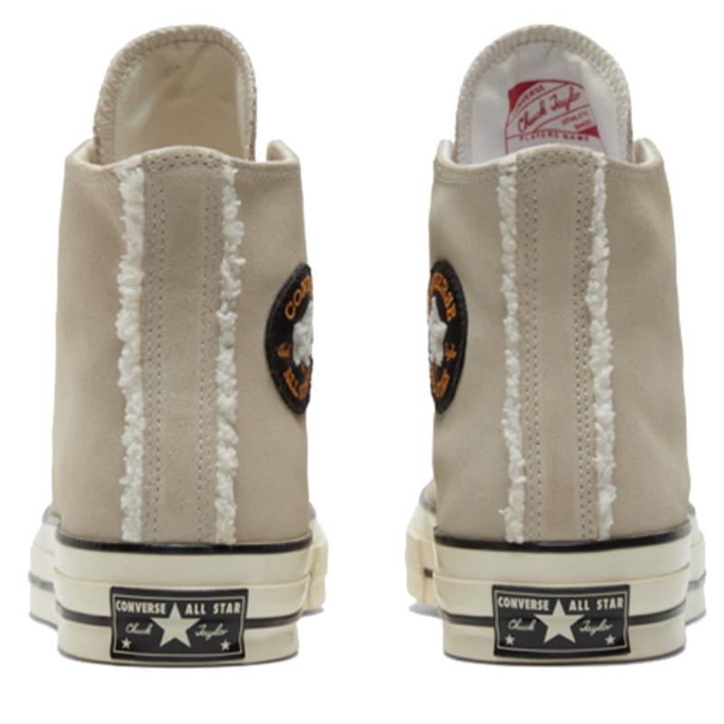 Converse Chuck Taylor All Star Hi Retro Trend High Top Canvas Shoes Unisex Light Grey Khaki