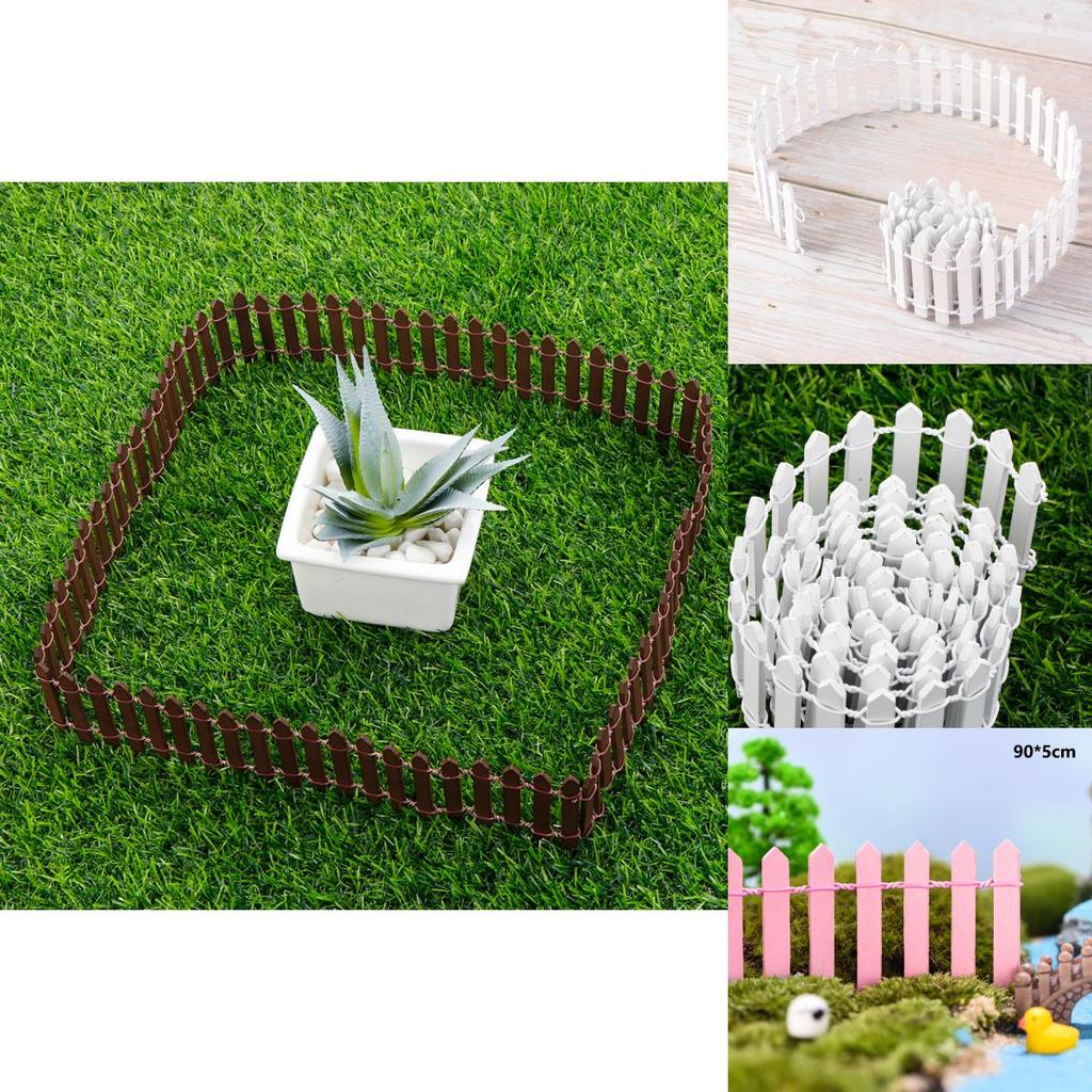 Mini Diy Wood Fence For Miniature Plant Decor And Landscape Crafts**