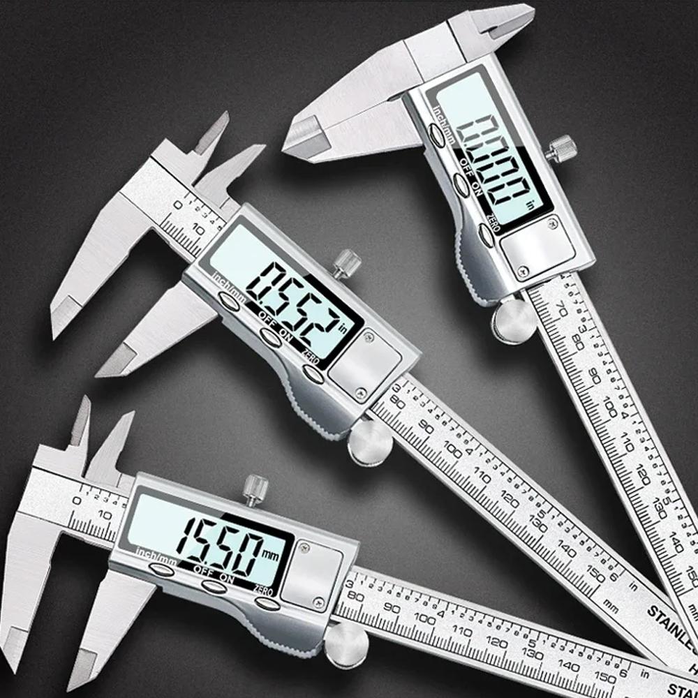 Stainless Steel Electronic Digital Vernier Caliper Metal Micrometer Measuring TON09 6-Inch 150mm