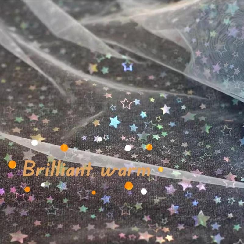 150cm Breit 1m/Charge Sternennetz Pailletten Sternenhimmel Stoff Vorhänge Netz Hochzeits-Hintergrund Dekorationsmaterialien DIY Nähen